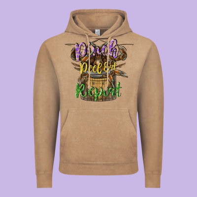 Pinch Peel Eat Repeat Vintage Hoodie Designed By Cowgirlartshop