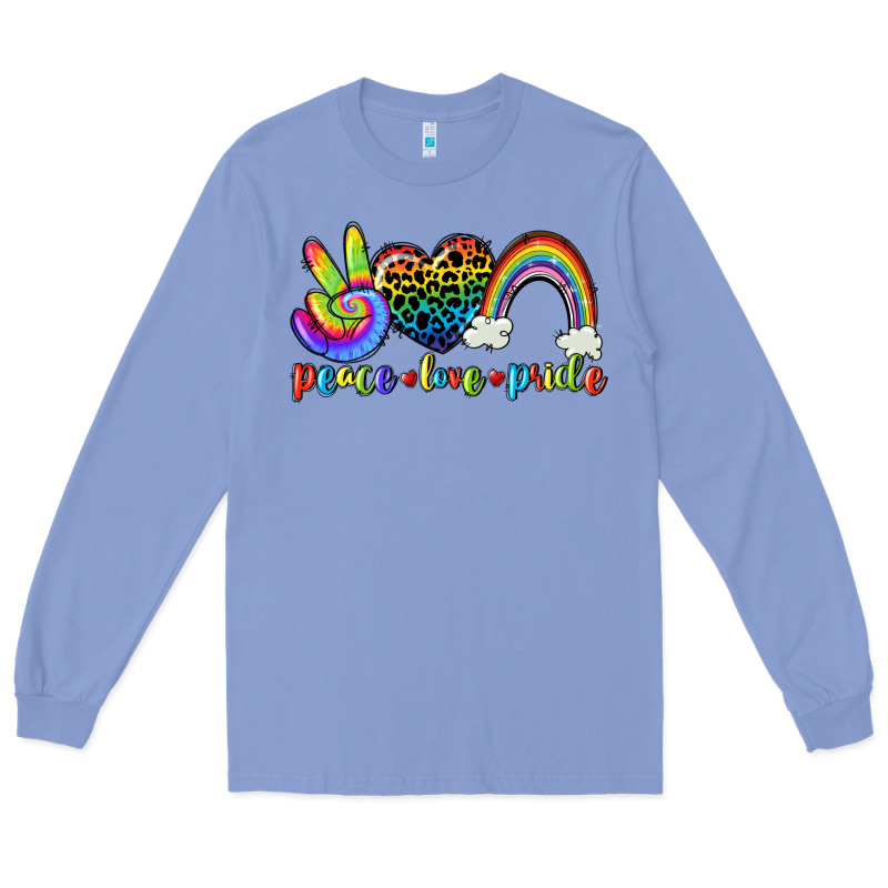 Peace Love Pride Long Sleeve Tee by CowGirlArtShop | Teevron
