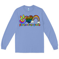 Colony Blue Peace love pride Long Sleeve Tee - CowGirlArtShop
