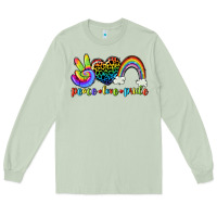 Matcha Peace love pride Long Sleeve Tee - CowGirlArtShop