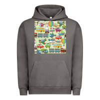 Pigment Tornado Planes, Trains, and Automobiles pattern Chiffon Top Urban Hoodie - minhPixels