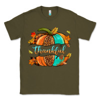 Army Green pumpkin thankful Classic Tee - NancyCooperArtShop
