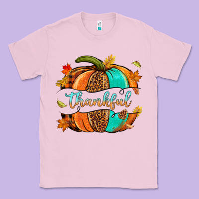 Pumpkin Thankful Classic Tee Designed By Nancycooperartshop