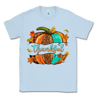 Dusty Blue pumpkin thankful Classic Tee - NancyCooperArtShop