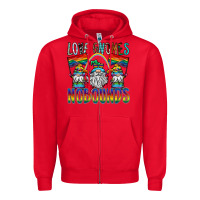 Red love gnomes nobounds Zipper Hoodie - SublimationCraftShop
