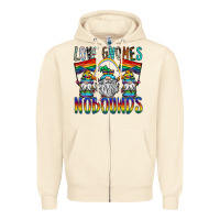 Sandshell love gnomes nobounds Zipper Hoodie - SublimationCraftShop