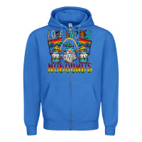 True Royal love gnomes nobounds Zipper Hoodie - SublimationCraftShop