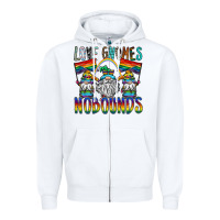 White love gnomes nobounds Zipper Hoodie - SublimationCraftShop