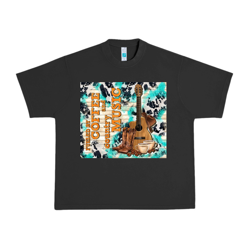 Fueled By Coffee And Country Music Urban Heavy Tee by TumblerDesignByShophia | Teevron