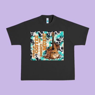 Fueled By Coffee And Country Music Urban Heavy Tee Designed By Tumblerdesignbyshophia