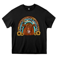 Black red angus rainbow Heavy Core Tee - JahusDesignShop