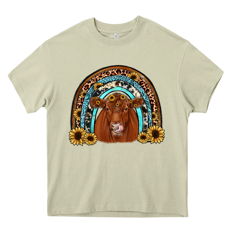 Red Angus Rainbow Heavy Core Tee by JahusDesignShop | Teevron