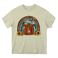 Mossy red angus rainbow Heavy Core Tee - JahusDesignShop