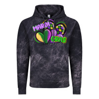 Cloud Black mardi gras heart Vintage Hoodie - CowGirlArtShop