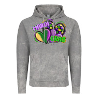 Cloud Rock mardi gras heart Vintage Hoodie - CowGirlArtShop