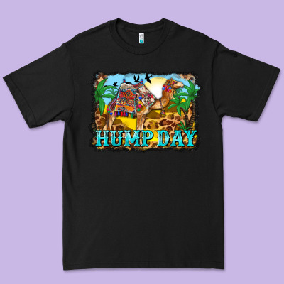 Hump Day Camel And Desert Premium Tee Designed By Barkaloodesign