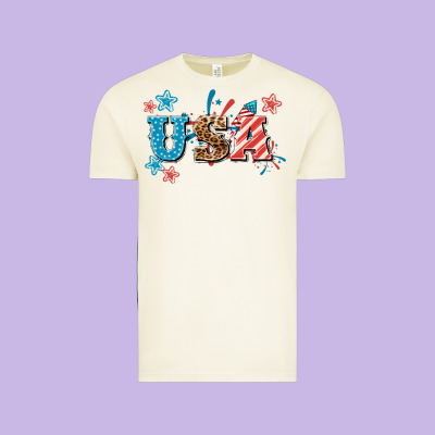 Usa 4th Of July Vintage Tee Designed By Howdyjamesfarm