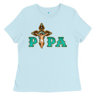 Papa Jesus With Cross Ladies Tee | Teevron