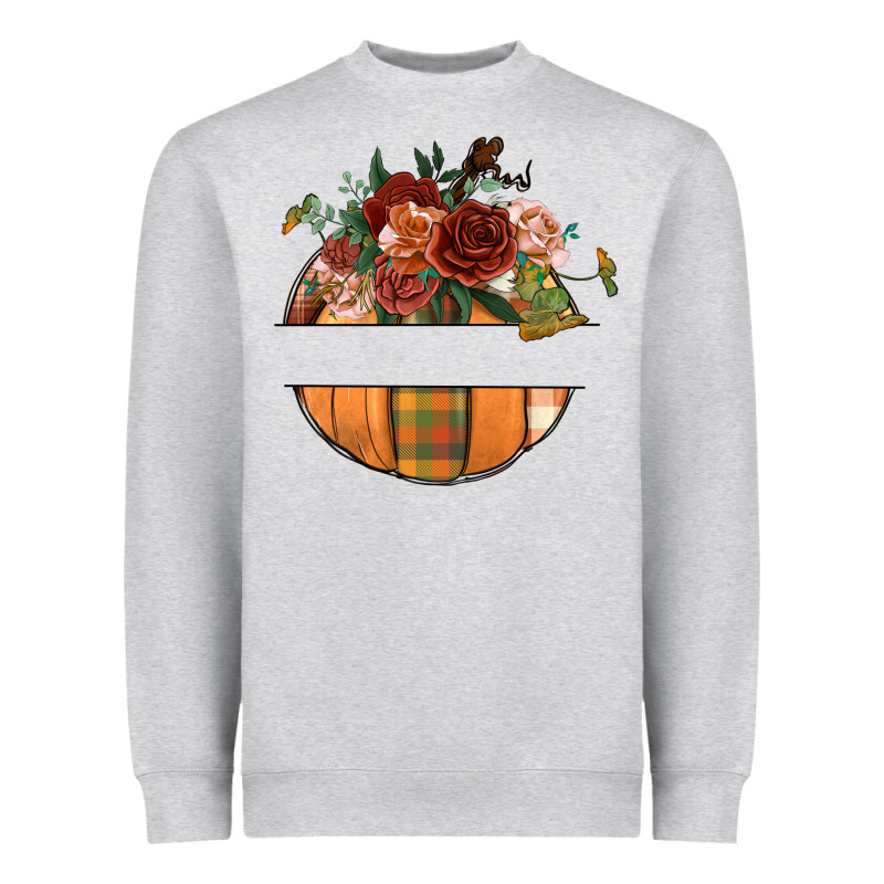 Customize Floral Pumpkin Heavyweight Sweatshirt by BundleAndBundleShop | Teevron