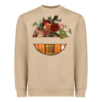 Mushroom customize floral pumpkin Heavyweight Sweatshirt - BundleAndBundleShop