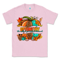 Bubblegum Pink optometry thankful grateful blessed pumpkin Classic Tee - NancyCooperArtShop