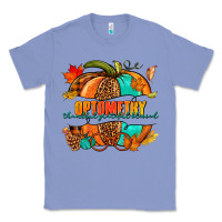 Colony Blue optometry thankful grateful blessed pumpkin Classic Tee - NancyCooperArtShop