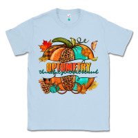 Dusty Blue optometry thankful grateful blessed pumpkin Classic Tee - NancyCooperArtShop
