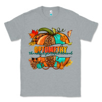 Heather Grey optometry thankful grateful blessed pumpkin Classic Tee - NancyCooperArtShop
