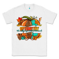 White optometry thankful grateful blessed pumpkin Classic Tee - NancyCooperArtShop