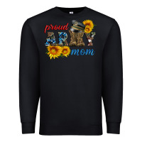Black proud army mom Premium Sweatshirt - Artiststas