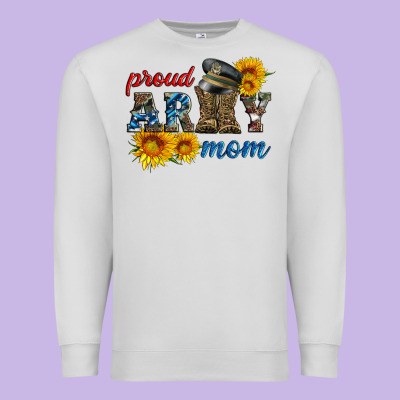 Proud Army Mom Premium Sweatshirt Designed By Artiststas