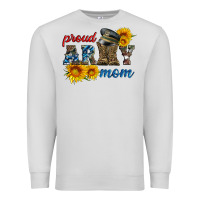 Dove Grey proud army mom Premium Sweatshirt - Artiststas