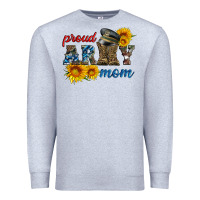 Heather Grey proud army mom Premium Sweatshirt - Artiststas