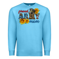 Ocean Blue proud army mom Premium Sweatshirt - Artiststas