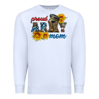 White proud army mom Premium Sweatshirt - Artiststas