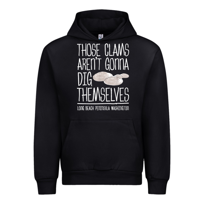 Clam Diggers Funny Quote Gift Long Beach Peninsula Urban Hoodie by minhPixels | Teevron