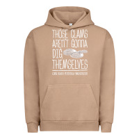 Pigment Burro Clam Diggers Funny Quote Gift Long Beach Peninsula Urban Hoodie - minhPixels