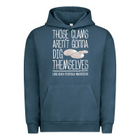 Pigment Midnight Navy Clam Diggers Funny Quote Gift Long Beach Peninsula Urban Hoodie - minhPixels