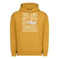 Pigment Peanut Butter Clam Diggers Funny Quote Gift Long Beach Peninsula Urban Hoodie - minhPixels