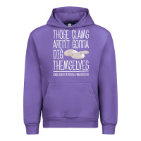 Tulip Clam Diggers Funny Quote Gift Long Beach Peninsula Urban Hoodie - minhPixels
