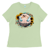 Matcha Hedgehog with Sunflower Ladies Tee - Bettercallsaul