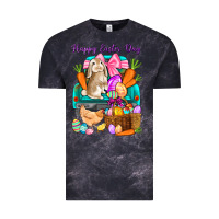 Cloud Black Happy Easter Day truck Vintage Tee - HowdyJamesFarm