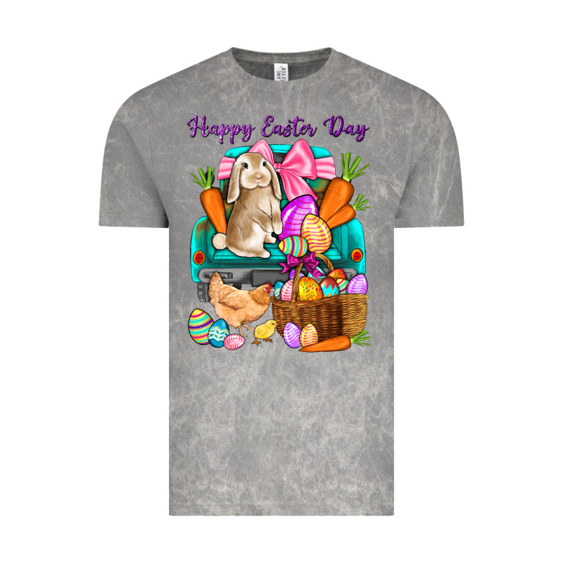 Happy Easter Day Truck Vintage Tee by HowdyJamesFarm | Teevron