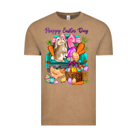 Vintage Coffee Happy Easter Day truck Vintage Tee - HowdyJamesFarm