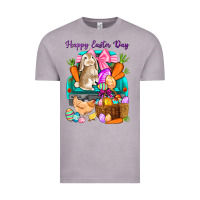 Vintage Zinc Happy Easter Day truck Vintage Tee - HowdyJamesFarm