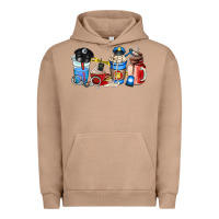 Pigment Burro police coffee cup Urban Hoodie - AdoDesignShop