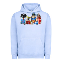 Pigment Grape Ice police coffee cup Urban Hoodie - AdoDesignShop