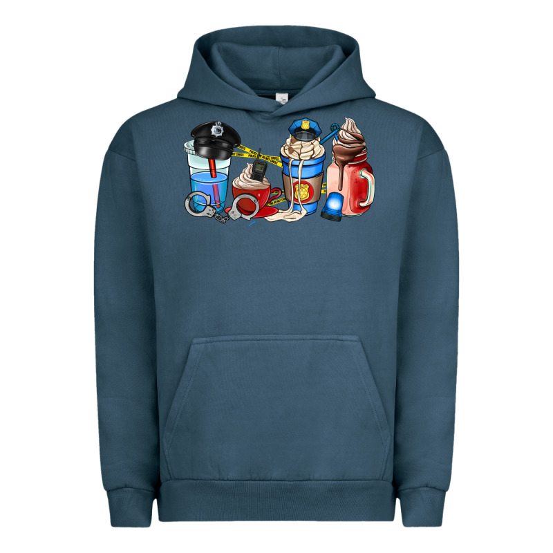 Police Coffee Cup Urban Hoodie by AdoDesignShop | Teevron