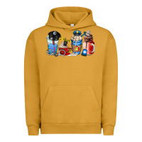 Pigment Peanut Butter police coffee cup Urban Hoodie - AdoDesignShop