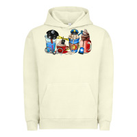 Pigment Pistachio police coffee cup Urban Hoodie - AdoDesignShop